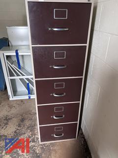 (4) Vertical File Cabinets